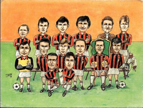 Cartolina calcio milan 1993 - calcio, 1993-94