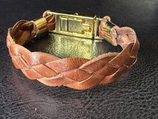 Bracciale in pelle intrecciata