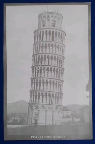 1930 pisa torre pendente - ",