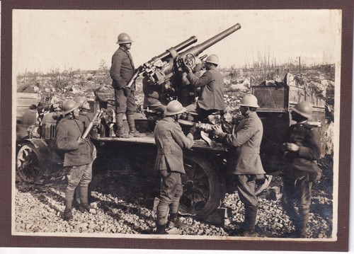 Ww1 foto dal fronte batteria - ww1,