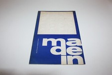 Made in bollettino della modern art agency Paolo Scheggi 1969