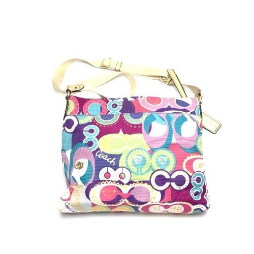 Borsa tracolla coach canvas - a,