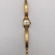Vintage Ruhla 17 Rubis Ladies Watch Gold Plated 1960s Working Elegant USSR GDR