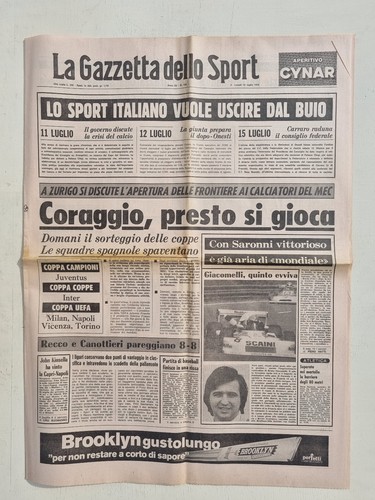 Gazzetta dello sport luglio - dello,