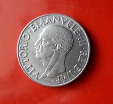 1 LIRA 1940 ERRORE - FRATTURA DI CONIO IN POSIZIONE INUSUALE AL DRITTO [B023]