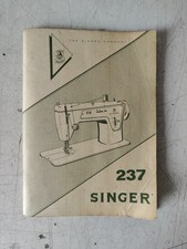 SINGER  MODELLO 237 LIBRETTO