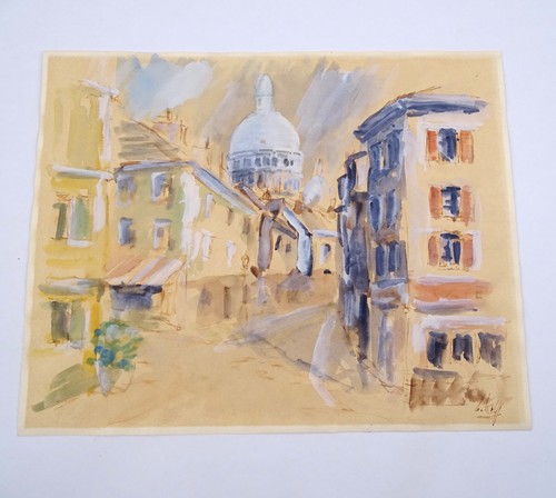 Insegna acquerello montmartre - insegna,
