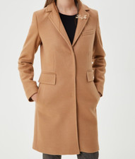 Cappotto slim in misto lana