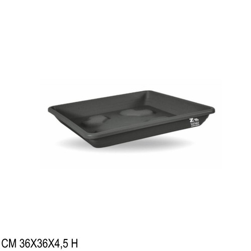 Sottovaso quadrato plastica - sottovaso,