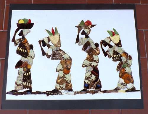 Quadro arte africana - quadro, naif