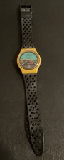 Raro Orologio Swatch Vintage 1987 "Follow Me" GJ-101 Giallo Originale Testato Funzionante