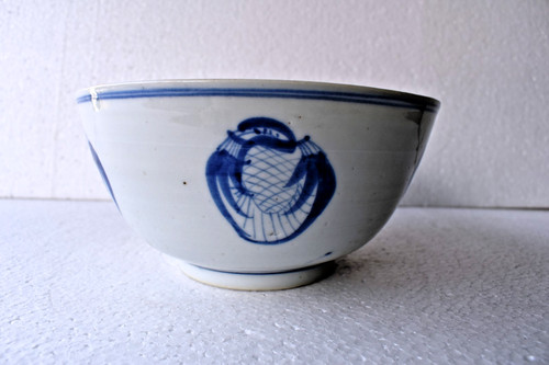 Antico cinese bianco - bianco, blu