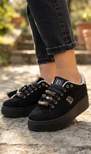Sneakers donna nero laura - sneakers,