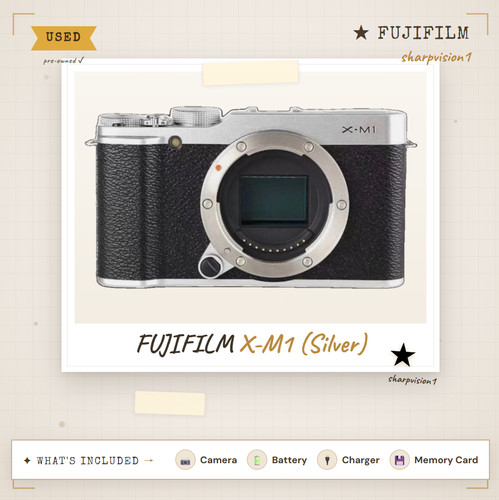Fujifilm corpo argento - m1, 16