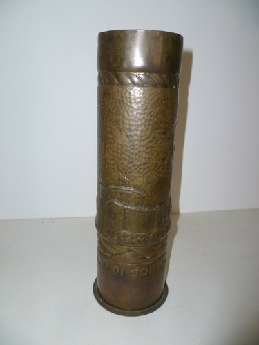 Vaso bossolo ottone trincea - da,