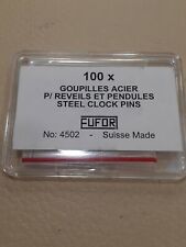 100 goupilles  d'horloge pendule carillon acier  