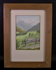 Acquerello DORF nelle ALPI