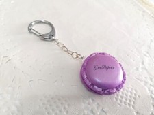 portachiavi pasta polimerica macarons color lavanda