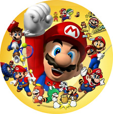 Cialda per torta Super Mario Bros compleanno zucchero o ostia decorazione torte-