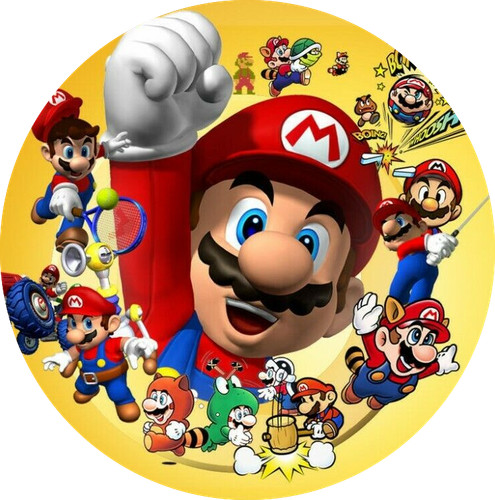 Cialda per torta - super, mario