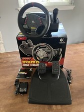 Logitech MOMO Racing Force Feedback Volante E-UH9 con Pedali Adattatore Alimentazione