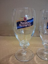 Bicchieri calici Birra Peroni NASTRO AZZURRO