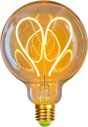 Lampadina g95 cuore - ed, vintage
