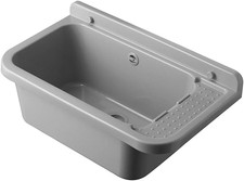Pilozzo Lavatoio Lavapanni Da Esterno in Resina 60 X 34 Grigio Con Portasapone
