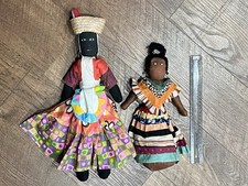 Coppia di bambole vintage