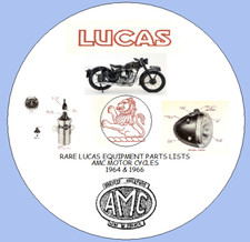 RARA LISTA RICAMBI ATTREZZATURA LUCAS MOTO AMC 1964 E 1966