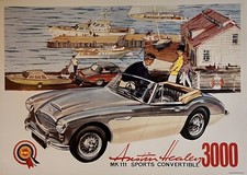 Austin Healey 3000 raro poster