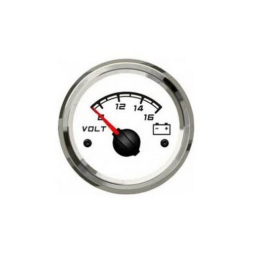 Voltometro bianco v 12v - voltometro,
