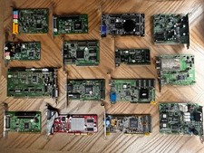 Lot 15 Vintage PC Cards - Creative / ESS ISA / nVidia  AGP/ ATi / S3 & Others