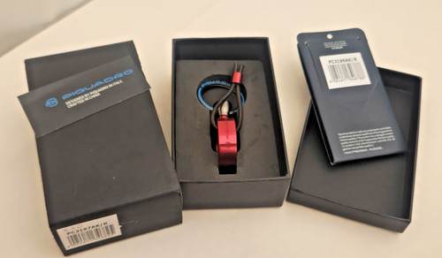 Portachiavi rosso con anello - con,