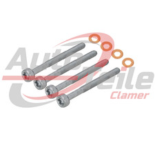 Set 4 viti cilindro + anelli