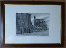 ETTORE MOSSINI 1918-2003 - ACQUAFORTE Parma - Chiesa Madonna del quartiere 1961