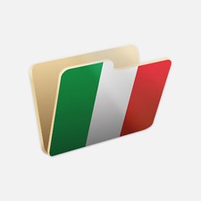 Italy Folder Flag Icon Vinyl