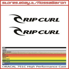 KIT 2 ADESIVI RIP CURL 2 mm.100x17 SURF - STICKERS AUFKLEBER PEGATINAS DECAL17S