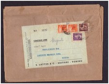 Pieghi di Libri URGENTE Tariffa 10,50 lire 12-11-1946 WB2781