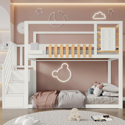 Letto castello con - letto, a