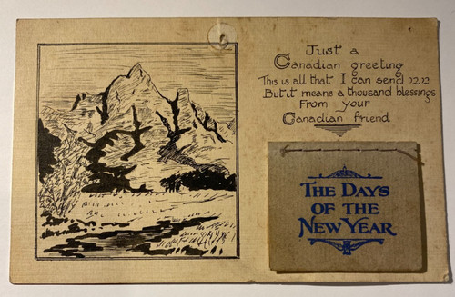 Vintage calendar from - -,