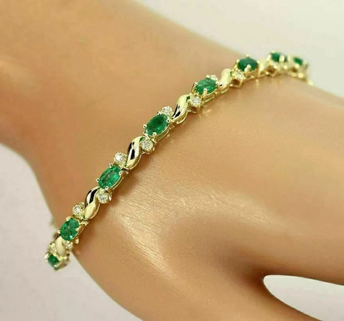 Bracciale uomo smeraldo - , verde