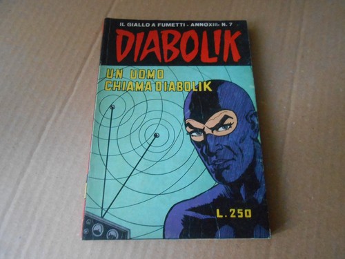 Diabolik anno xiii un uomo - anno, n.7/un