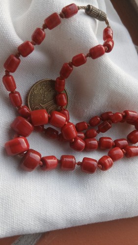 Collana vintage rosso - , corallo