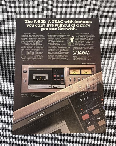 Teac model 800 cassette - teac,