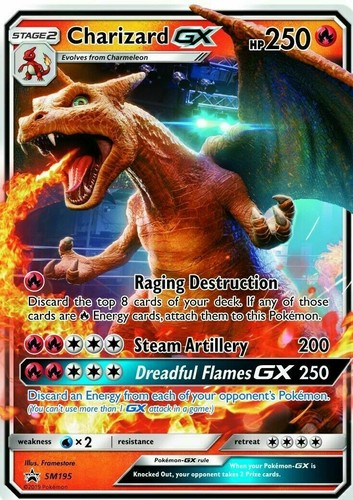 Ultra rara charizard - gx, sm195