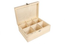 SCATOLA DI LEGNO PORTA TÈ PER