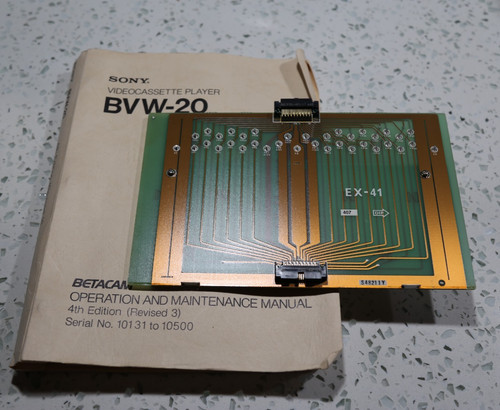 Sony bvw manuale di - bvw-20,