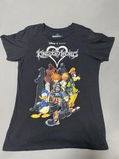 T-shirt nera Kingdom Hearts
