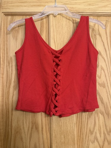 Canotta donna crop top - , rosso